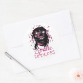 Zombie-Prinzessin Runder Aufkleber (Umschlag)