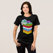 Zombie Prinzessin und die Erbse Tri-Blend Shirt (Vorderseite voll)