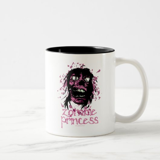 Zombie-Prinzessin Zweifarbige Tasse (Rechts)