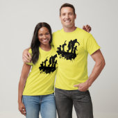 Zombie Procession Silhouette T Shirt (Unisex)