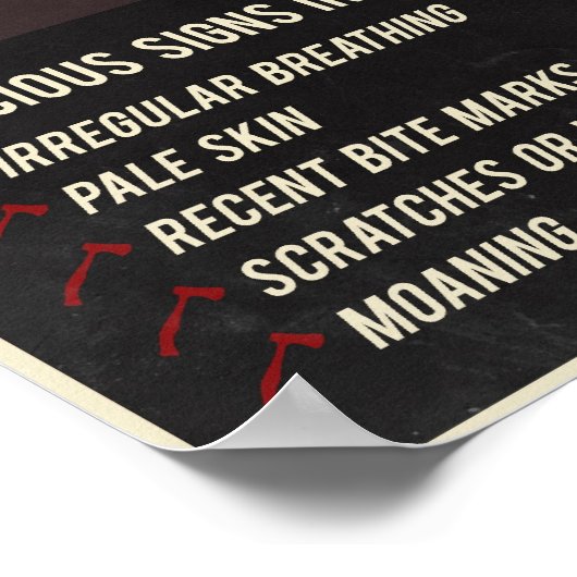 Zombie-Propaganda Poster (Ecke)