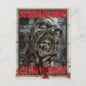 Zombie Propaganda Poster Postkarte (Vorderseite)