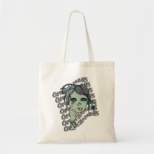 Zombie-Punk Logo-Taschen-Tasche Tragetasche (Vorne)