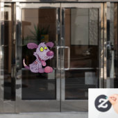 Zombie Puppy Fensteraufkleber (Büro Tür)