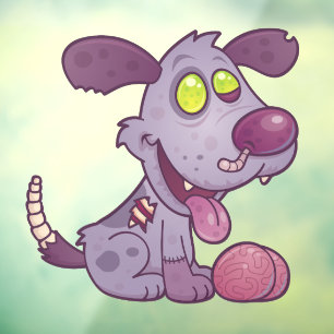 Zombie Puppy Fensteraufkleber