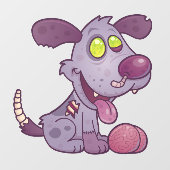Zombie Puppy Fensteraufkleber (Blatt)