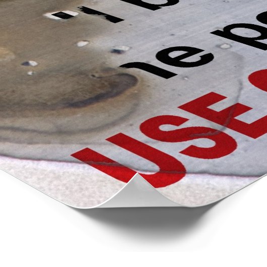 Zombie Quarantäne - Militärzeichen Poster (Ecke)