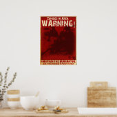Zombie-Quarantäneposter Poster (Küche)