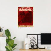 Zombie-Quarantäneposter Poster (Heimbüro)