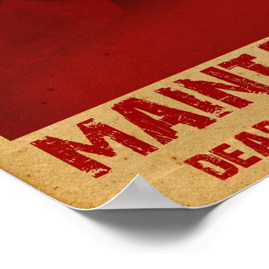 Zombie Quarantine Poster (Ecke)