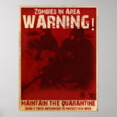 Zombie Quarantine Poster (Vorne)
