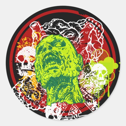 Zombie Raid Stickers (Vorderseite)