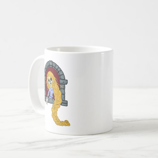 Zombie Rapunzel Kaffeetasse (Vorderseite Links)