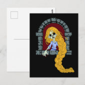 Zombie Rapunzel Postkarte (Vorne/Hinten)