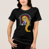 Zombie Rapunzel Tri-Blend Shirt (Vorderseite)