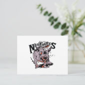 Zombie-Rattenkreatur zwischen echten Albträumen Postkarte (Stehend Vorderseite)