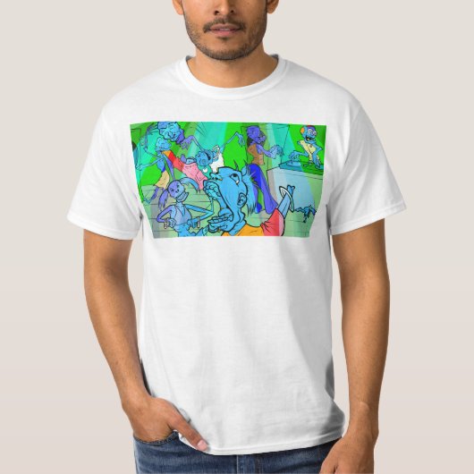 Zombie-Rave T-Shirt (Vorderseite)