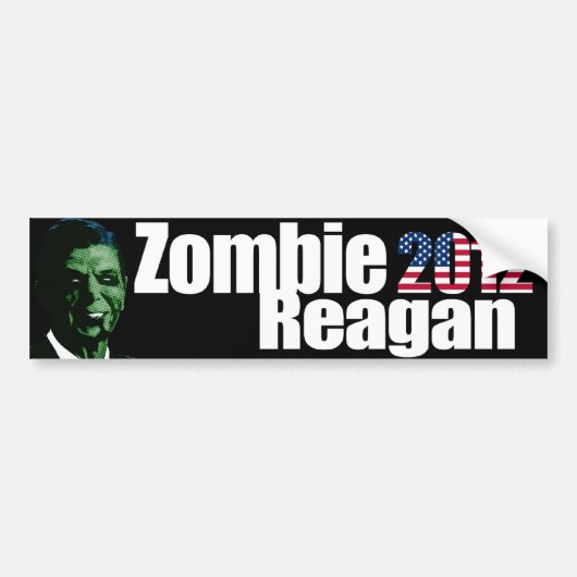 Zombie-Reagan-Autoaufkleber Autoaufkleber (Vorne)
