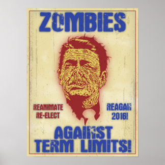 Zombie Reagan - Terminbeschränkungen Poster