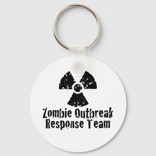 Zombie-Reaktion Schlüsselanhänger (Vorderseite)