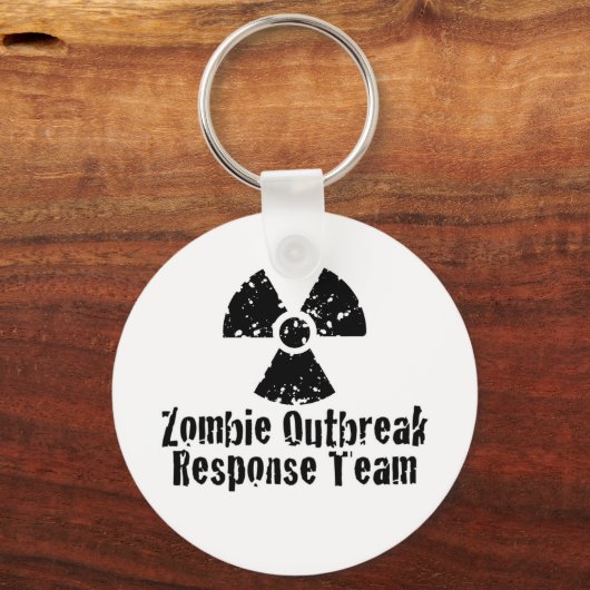Zombie-Reaktion Schlüsselanhänger (Vorderseite)