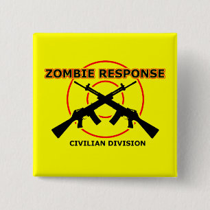 Zombie-Reaktions-Lustiger-Knopf-Abzeichen Humor Button