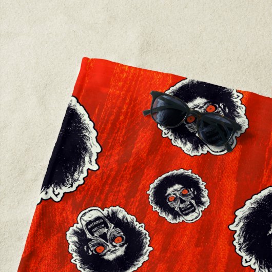 ZOMBIE Red Eyes B Strandtuch (Beispiel)
