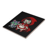 Zombie Red Riding Hood Fliese (Seite)