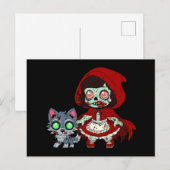 Zombie Red Riding Hood Postkarte (Vorne/Hinten)