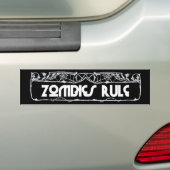 "Zombie-Regel-" Autoaufkleber (Auf Auto)