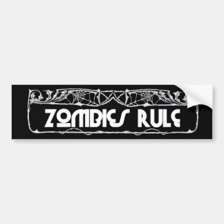 "Zombie-Regel-" Autoaufkleber