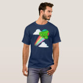 Zombie Regenbogen-Boost - Ice Cream Jump T-Shirt (Vorne ganz)