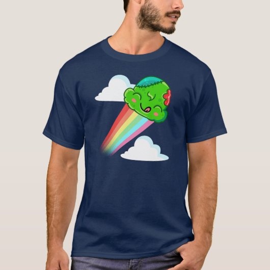 Zombie Regenbogen-Boost - Ice Cream Jump T-Shirt (Vorderseite)
