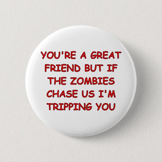 Zombie-Reise Button (Vorderseite)