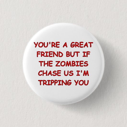 Zombie-Reise Button (Vorderseite)