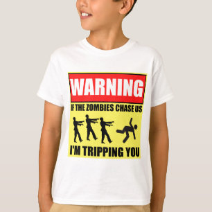 Zombie-Reise-Warnzeichen T-Shirt
