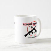 Zombie Response Funny Mug Spaß Kaffeetasse (VorderseiteRechts)