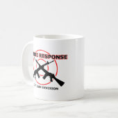 Zombie Response Funny Mug Spaß Kaffeetasse (Vorderseite Links)