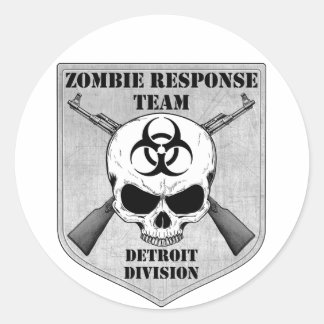 Zombie Response Team: Abteilung Detroit Runder Aufkleber