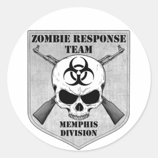 Zombie Response Team: Abteilung Memphis Runder Aufkleber