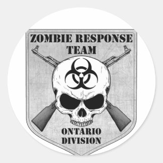 Zombie Response Team: Abteilung Ontario Runder Aufkleber