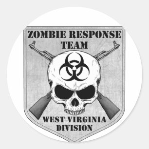 Zombie Response Team: Abteilung West Virginia Runder Aufkleber