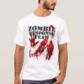 Zombie Response Team Blood Spritzer Hands Bloody H T-Shirt (Vorderseite)