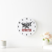 Zombie Response Team Clock Runde Wanduhr (Zuhause)