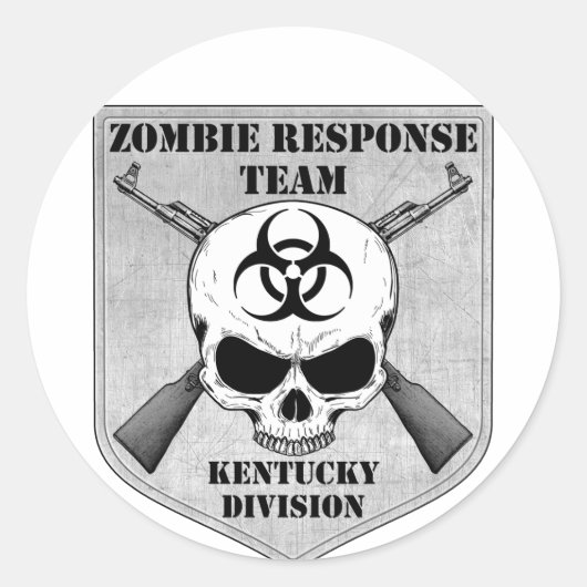 Zombie Response Team: Kentucky Division Runder Aufkleber (Vorderseite)