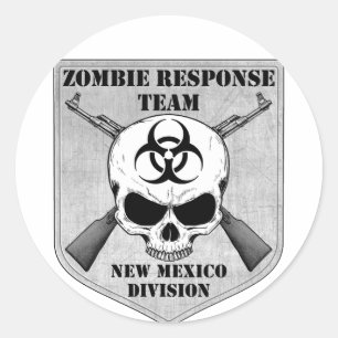 Zombie Response Team: New Mexico Division Runder Aufkleber