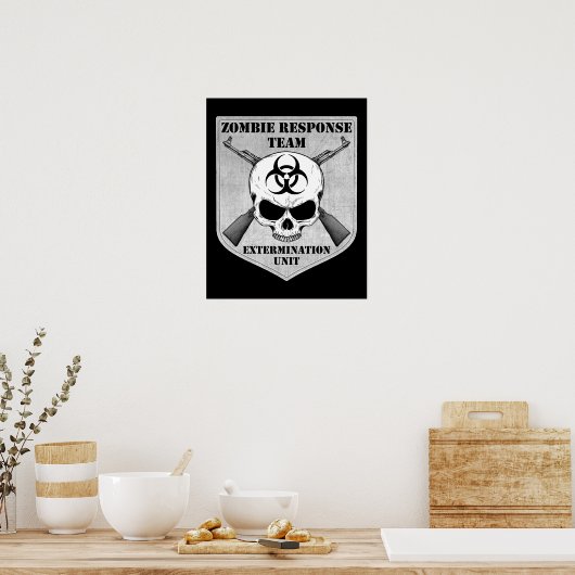 Zombie Response Team Poster (Küche)