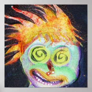 Zombie Retro Vintager Pop Kunst Poster