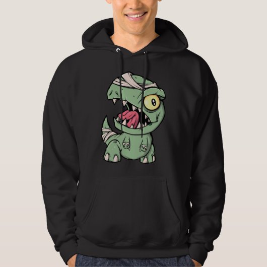 Zombie Rex Dinosaur  For Boys Mummy Halloween Hoodie (Vorderseite)