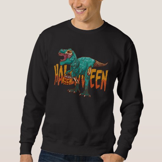 Zombie Rex Halloween Costume Men Women Kids Rex Sweatshirt (Vorderseite)